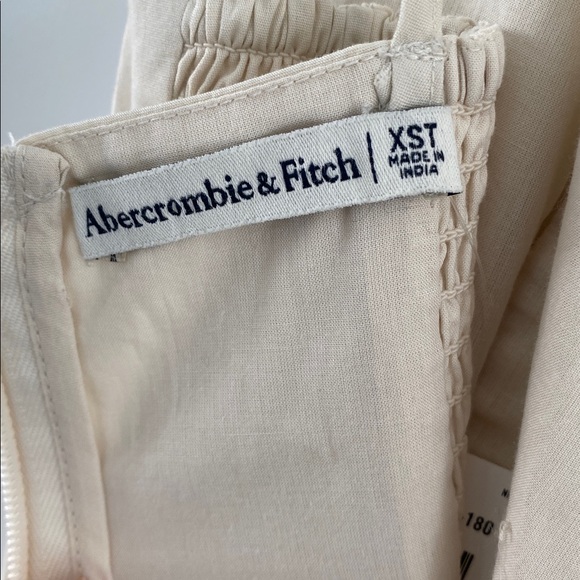 Abercrombie & Fitch Cream Dress size Xsmall Tall - Picture 4 of 8